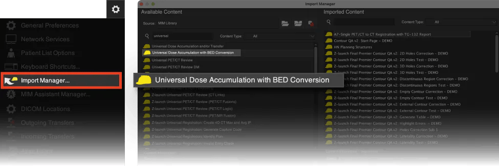 universal dose accum